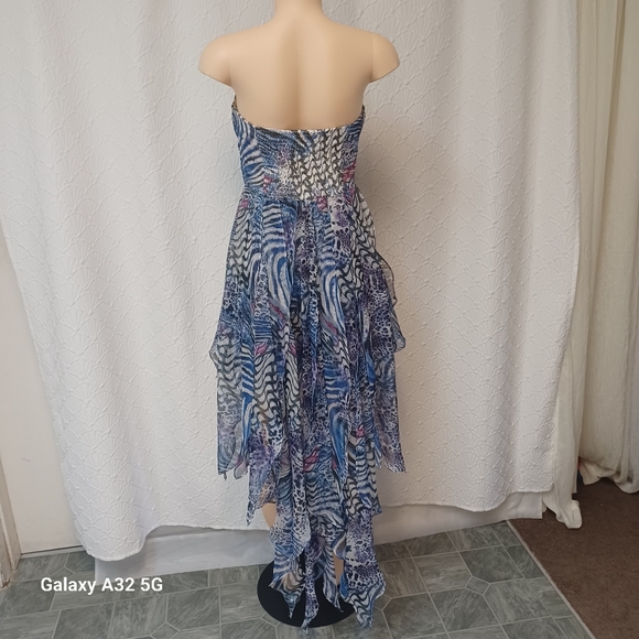 Deb Strapless Multicolor Dress Women Size L - Picture 8 of 16